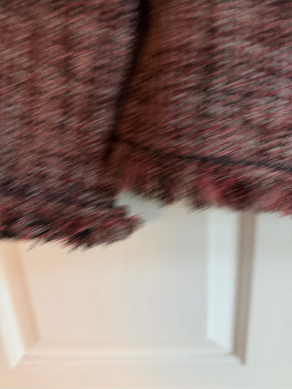 New York & Company Pink Tweed Fringe Trim Blazer - Picture 4 of 6